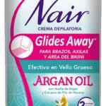 Crema depiladora Nair Glides Away con aceite de argán baja de precio