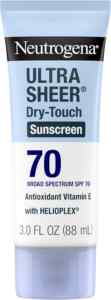 Protector solar de alto espectro FPS 70 Neutrogena Ultra Sheer Dry Touch baja a un tremendo precio Imagen de la promo