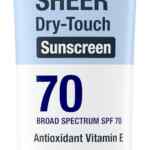 Protector solar de alto espectro FPS 70 Neutrogena Ultra Sheer Dry Touch baja a un tremendo precio