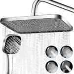 Juego de 2 regaderas de baño de techo y de mano con manguera de 1.5 m bajan a un precio increíble Juego de 2 regaderas de baño de techo y de mano con manguera de 1.5 m bajan a un precio increíble