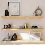 Juego 3 repisas flotantes de madera de 80 cm de largo bajan a un gran precio Juego 3 repisas flotantes de madera de 80 cm de largo bajan a un gran precio