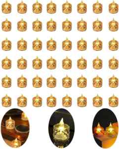 Juego de 48 de velas decorativas con luz LED bajan a un gran precio Imagen de la promo