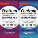 Combo multivitamínicos Centrum Hombres 60 cápsulas y Centrum Mujeres 60 cápsulas bajan a un excelente precio