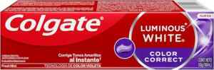Pasta dental blanqueadora Colgate Luminous White Color Correct removedora de manchas baja a su menor precio Imagen de la promo