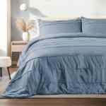 Juego de Edredón acolchado reversible con fundas de almohada para cama matrimonial baja de precio