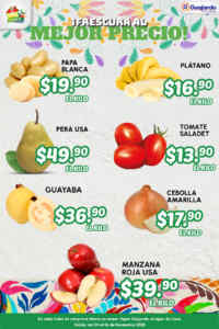 Ofertas Súper Guajardo frutas y verduras 4 al 6 de noviembre 2025 Imagen de la promo