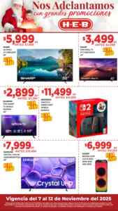 Folleto HEB Pre Buen Fin 2025 al 12 de noviembre 2025 con 2x1 y más Imagen de la promo