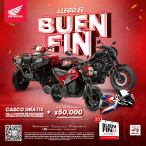 El Buen Fin 2025 en Motos Honda: Hasta $50,000 de descuento Imagen de la promo