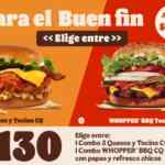 Buen Fin 2025 Burger King: 30% de descuento en Combos participantes Buen Fin 2025 Burger King: 30% de descuento en Combos participantes