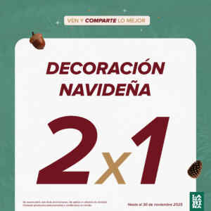 2x1 en decoración navideña en La Marina Imagen de la promo