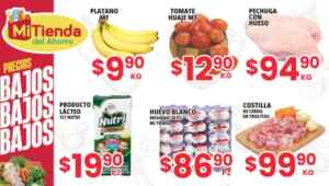 Ofertas Mi Tienda del Ahorro en frutas, verduras y carnes del 4 al 6 de noviembre 2025 Imagen de la promo