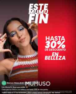 Mumuso Buen Fin 2025: Hasta 30% de descuento en Belleza Imagen de la promo
