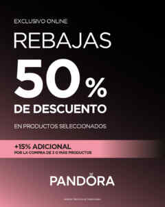 Rebajas Pandora: Hasta 50% de descuento + 15% adicional Imagen de la promo