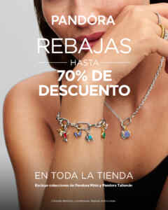 Promoción Escalonada Pandora: Hasta 70% de descuento Imagen de la promo