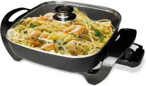 Sartén parrilla eléctrica con antiadherente con termostato regulable baja de precio + 3 meses sin intereses Imagen de la promo