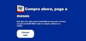 PayPal Buen Fin 2025: Hasta $1,000 de descuento Imagen de la promo
