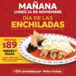 Día de las Enchiladas Potzollcalli 24 de Noviembre: Orden de enchiladas a sólo $89 hoy Día de las Enchiladas Potzollcalli 24 de Noviembre: Orden de enchiladas a sólo $89 hoy