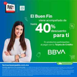 Buen Fin 2025 Farmacias San Pablo: hasta un 40% de descuento Imagen de la promo
