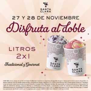 2x1 en litros de Helado en Santa Clara hoy por Black Friday Imagen de la promo