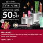 Cyber Days Sephora: hasta 50% de descuento, Regalos y más