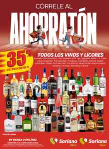 Soriana Folleto Ahorratón al 12 de noviembre 2025, con 35% de descuento en Vinos y Licores y más Imagen de la promo