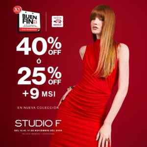 Studio F Buen Fin 2025: Hasta 40% de descuento Imagen de la promo