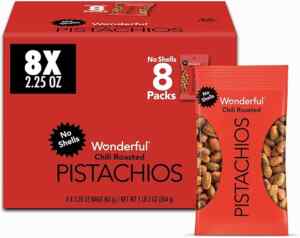 8 pack Pistaches sin cáscara enchilados Wonderful Pistachios 63 g bajan a su menor precio Imagen de la promo