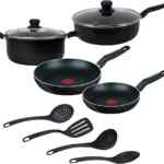 Batería de cocina T-Fal con 10 piezas baja de precio Batería de cocina T-Fal con 10 piezas baja de precio