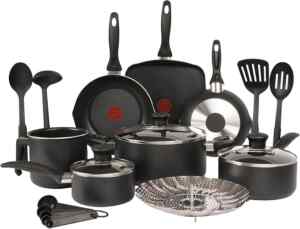 Batería de cocina T-Fal Easy Care con 20 piezas baja de precio + 6 meses sin intereses Imagen de la promo