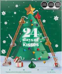 Calendario de adviento navideño 24 Días de Kisses de Hersheys baja de precio Imagen de la promo