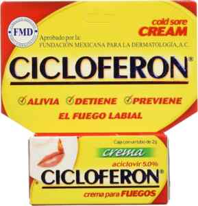 Crema para aliviar fuegos labiales Cicloferon baja a un gran precio Imagen de la promo