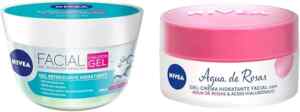 Combo Nivea Facial gel refrescante hidratante Hyaluron Gel + crema hidratante Agua de Rosas bajan de precio Imagen de la promo