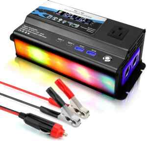 Inversor de corriente para auto 1000 W con luz ambiental baja de precio Imagen de la promo