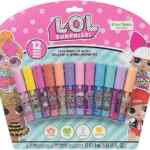 Set de 12 brillos labiales para niñas LOL Surprise a base de plantas bajan de precio