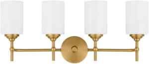 Lámpara decorativa de tocador con 4 luces cilíndricas baja a su precio más económico Imagen de la promo