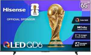 Pantalla QLED Hisense QD6 Smart Fire TV 4K UHD de 65 pulgadas baja a un tremendo precio + 15 meses sin intereses Imagen de la promo