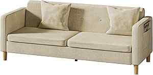 Sofá para sala con 3 plazas baja a un gran precio + 15 meses sin intereses Imagen de la promo