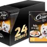 24 pack alimento húmedo para mascotas Cesar Mini Pollo en su Jugo baja de precio