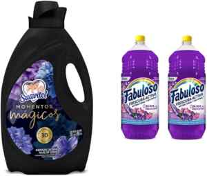Combo con Suavitel Momentos Mágicos 2.8 L + 2 pack limpiador multiusos Fabuloso Lavanda de 2 L bajan a un excelente precio Imagen de la promo