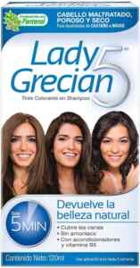 Tinte para el cabello Lady Grecian 5 tinte colorante en shampoo para cubrir canas baja a un tremendo preci Imagen de la promo