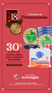 En City Club 30% de descuento en Aluminio, Platos, Vasos y Cubiertos desechables sólo hoy Imagen de la promo
