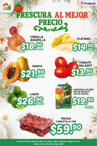 Ofertas Súper Guajardo frutas y verduras 16 al 18 de diciembre 2025 Imagen de la promo