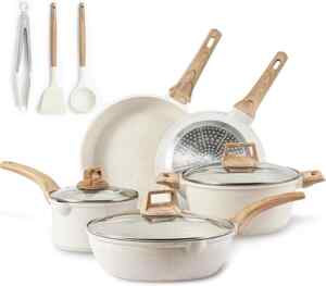 Batería de cocina Carote de granito antiadherente de 8 piezas baja aún más de precio Imagen de la promo