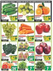 Ofertas Casa Ley Frutas y verduras 9 y 10 de diciembre 2025 Imagen de la promo