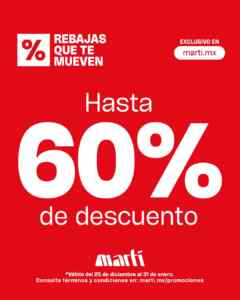 Rebajas Martí: Hasta 60% de descuento Imagen de la promo