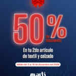 En Martí segundo a mitad de precio en textil y calzado del 3 al 15 de diciembre En Martí segundo a mitad de precio en textil y calzado del 3 al 15 de diciembre