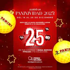 Paninividad 2025 Panini: 25% de descuento en tienda en línea Imagen de la promo