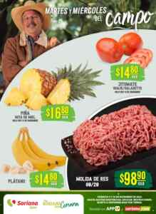 Folleto Soriana Súper Martes y Miércoles del Campo 9 y 10 de diciembre 2025 Imagen de la promo