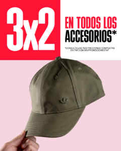 3x2 en accesorios a precio regular y con descuento en TAF Imagen de la promo