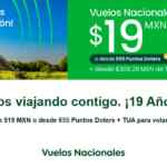 Promoción Viva Aerobus 19 Aniversario: Vuelos nacionales desde $19 + TUA